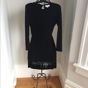LBD with fringe hem